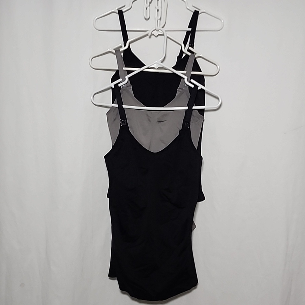 Source Unknown Black and Gray Camisole